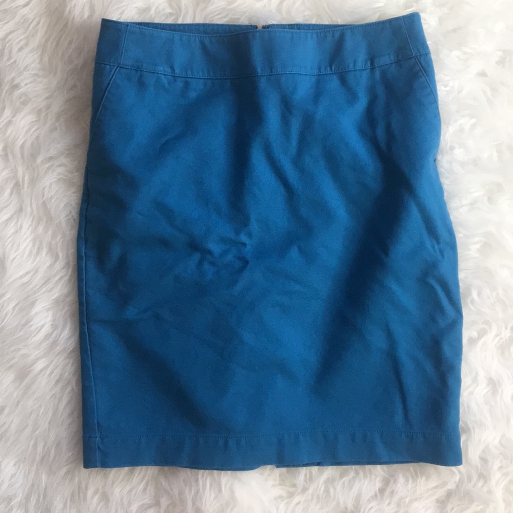 Merona Blue Stretch Pencil Skirt